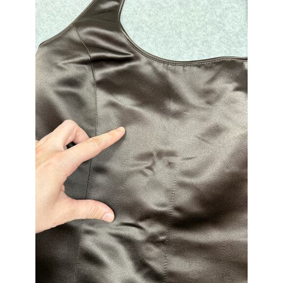 Vintage Geronimo by Stephen Digeronimo Womens Size 4 Brown Halter Mini Dress - Picture 5 of 15